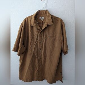 Woolrich Men's Large Brown Button Down